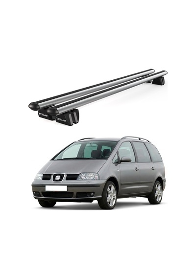 Pençe Seat Alhambra Ara Atkı 2001-2010 Uyumlu Gri Ara Atkı Port Bagaj Tavan Barı