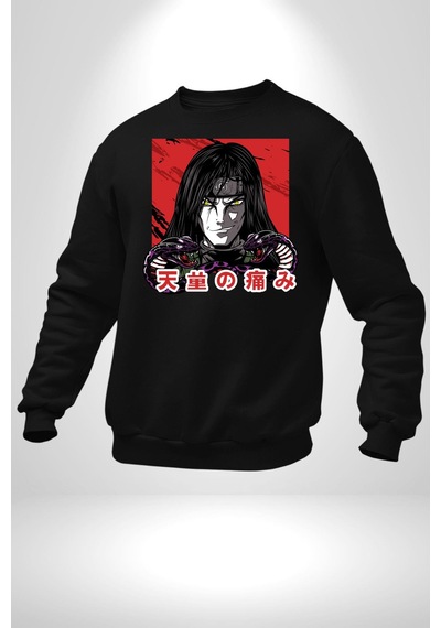 Orochimaru Anime Unisex Siyah Sweatshirt Siyah