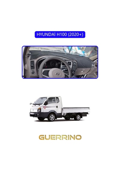 Hyundai H100 2020+torpido Koruma Halısı Mavi Kenar 1 Adet