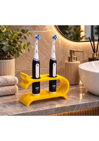 Oral-b İo3 Uyumlu Şarjlı Diş Fırçası Ve Başlık Standı Zyndo Sarı