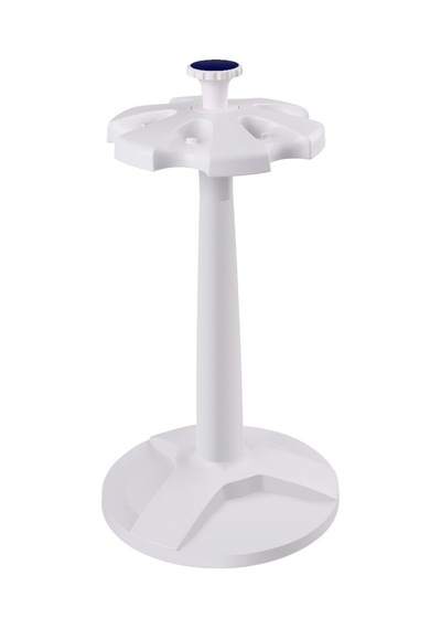 Borox Pipet Standı Karusel 6 Pipet Kapasiteli Plastik Döner Tip Pipet Rafı