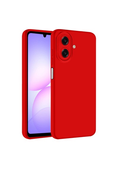 Samsung Galaxy Uyumlu - A07 4g Nano İçi Kadife Silikon - Kırmızı