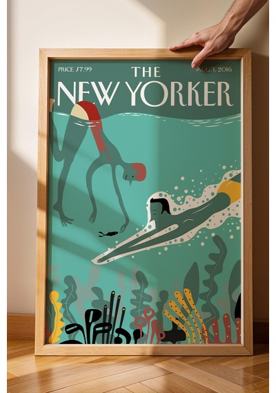 The New Yorker Çerçeveli Tablo August 1 2016
