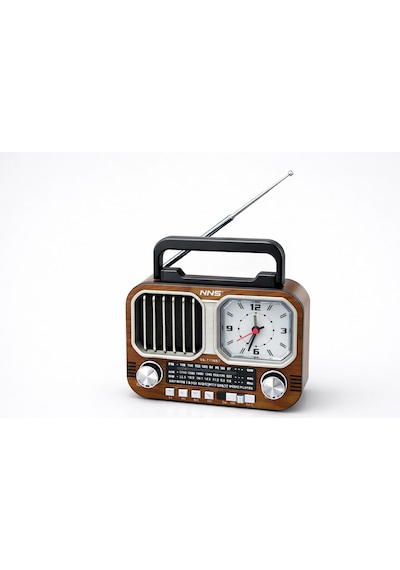 Nostaljik Saatli Bluetooth Radyo Tasarım Fm Radyo