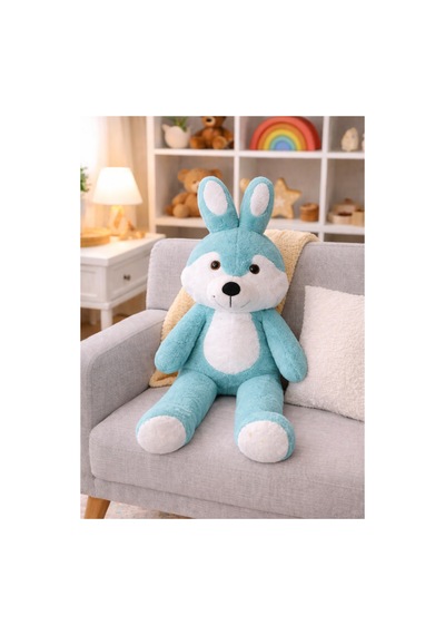 100 Cm Dev Peluş Sevimli Tavşan Boo Peluş Oyuncak Peluş Hediyelik Mint