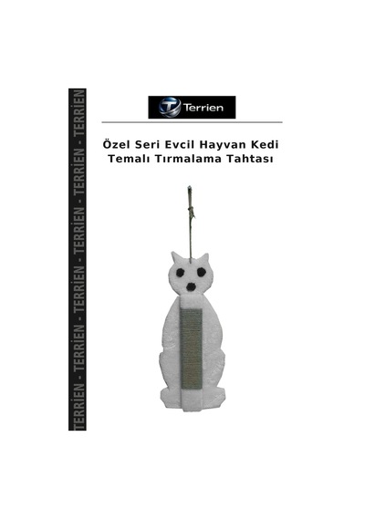 Özel Seri Evcil Hayvan Kedi Temalı Tırmalama Tahtası