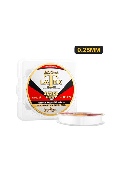 Latex Süper Soft 200 Mt. Monofilament Misina 0.28mm