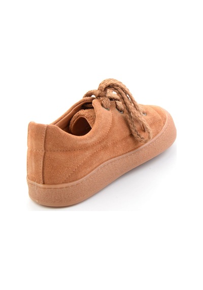 Bambi Camel Hakiki Deri Kadın Casual Ayakkabı K01331780902