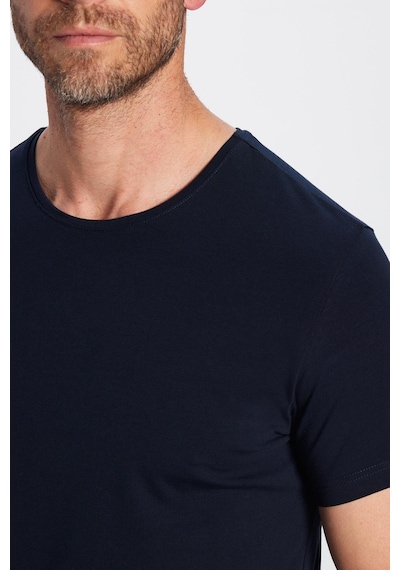 Tudors Erkek Slim Fit Dar Kesim Pamuklu Likralı Esnek Kumaş Basic Lacivert Bisiklet Yaka Tişört-31552 Tudors Erkek Slim Fit Dar Kesim Pamuklu Likralı Esnek Kumaş Basic Lacivert Bisiklet Yaka Tişört-31552