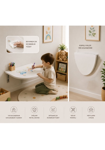Montessori Katlanabilir Duvar Masası Çocuk Aktivite Masası Açılır Kapanır Çalışma Masası Kalem Boya Silinebilir Yüzey 78 Cm Beyaz Duvar Masası, Montessori Masa Montessori Katlanabilir Duvar Masası Çocuk Aktivite Masası Açılır Kapanır Çalışma Masası Kalem Boya Silinebilir Yüzey 78 Cm Beyaz Duvar Masası, Montessori Masa