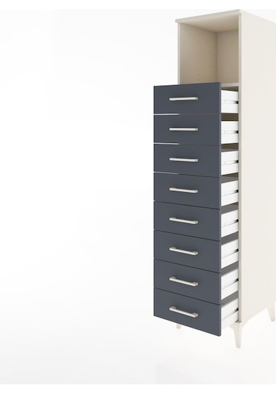 Hyperion Dolap Tek Raflı 8 Çekmeceli 44x44x182 Aytaşı-antrasit Aytaşı Hyperion Dolap Tek Raflı 8 Çekmeceli 44x44x182 Aytaşı-antrasit Aytaşı