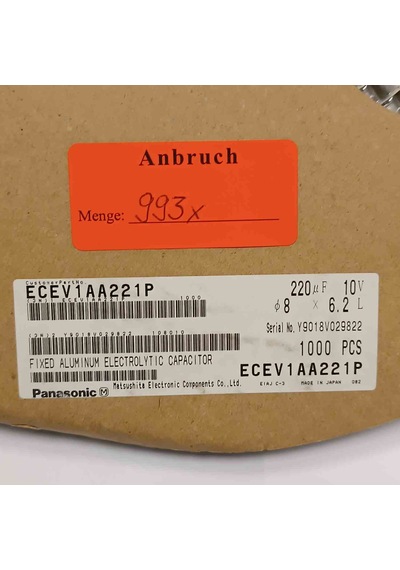 Ecev1aa221p 220mf 10v 8x6.2 Smd Kondansatör 50 Adet