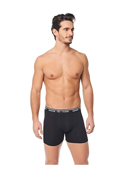 Seher Yıldızı 3'Lü Paket Erkek Boxer Pamuk Likralı Şort Boxer