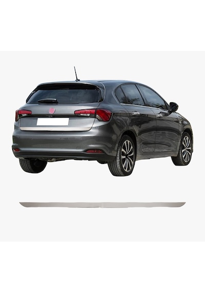 Fiat Egea HB Uyumlu 2016 Ve Üzeri Krom Bagaj Alt Çıtası Paslanmaz Çelik