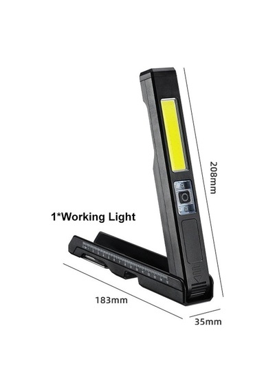 Gold Silver Gs-2070 30w Şarjlı Mıknatıslı Katlanabilir Led Çalışma Tamirci Feneri Çok Renkli