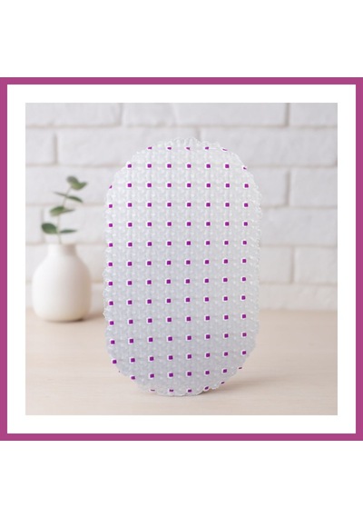 Gees Global Oval Eko Pvc Kaydırmaz Banyo Paspası Gbzs Çok Renkli