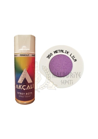 Akçalı Metalik Lila Pembe simli Sprey Boya 400 ML - 350
