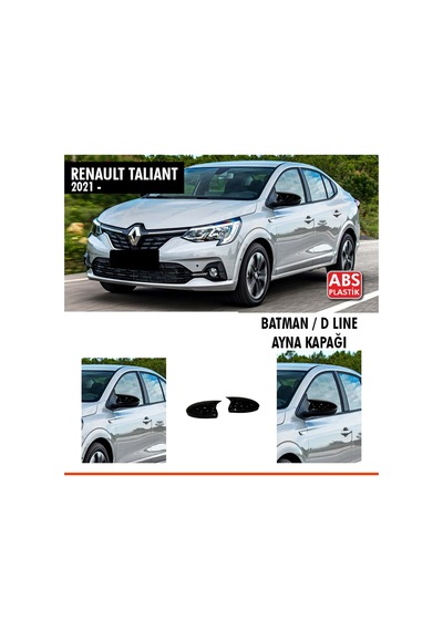 Taliant Batman Ayna Kapağı Piano Black / 2021 Sonrası