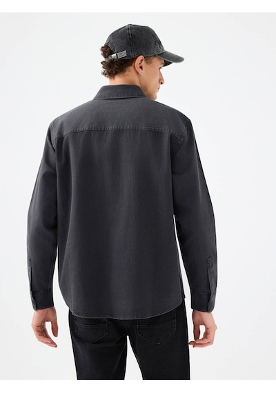 Loft Relax Fit Antrasit Erkek Gömlek Lf2040989 Antrasit