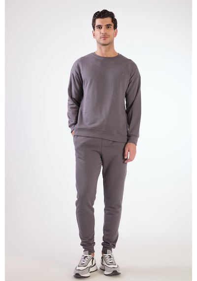 Dufy Antrasit Bisiklet Yaka Regular Fit Erkek Sweatshirt Antrasit