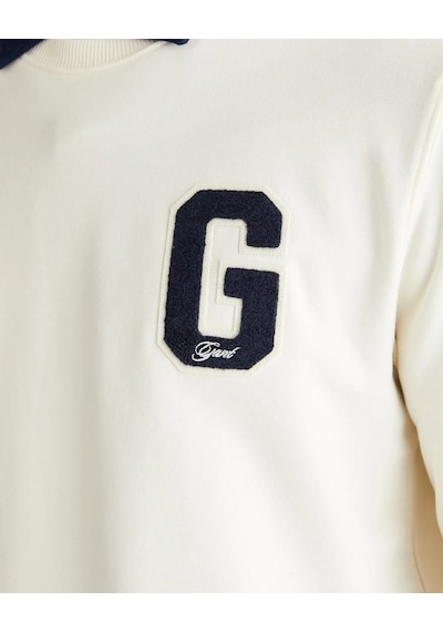 Gant 2067062 Erkek Sweatshirt Krem