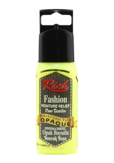 Rich Boyutlu Boncuk Boya 60 Ml. Neon Sarı