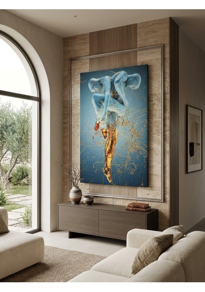 Tablo 60x90 Cm Büyük Boy Kafe Ve Salon Hediyelik Duvar Aksesuarı Ahşap  - Bej