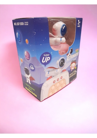 Elektronik Popit, Quick Push Konsol Uçan Astronot Model Pembe