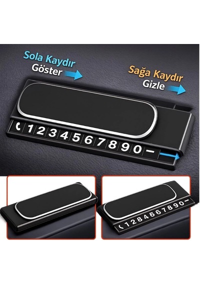 Kılıf Kayar Kapaklı Torpido Üstü Fosforlu Numaratör