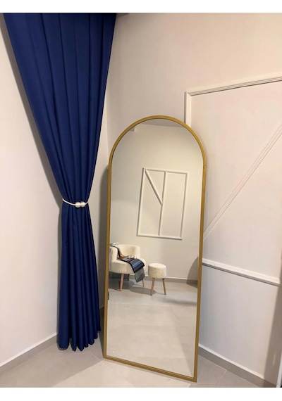 Nivemeshome Roma 18542-d K.indigo Keten 1/3 Sık Pileli Fon Perde Apm Indigo