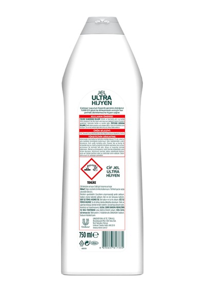 Jel Ultra Hijyen Tüm Yüzeyler Için Çamaşır Suyu Katkılı 750 Mlx3 Diğer