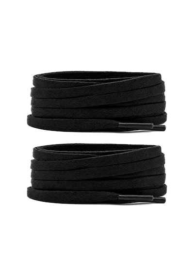 Hapshoe 80 Cm Siyah 5 Mm Yassı Mumlu Ayakkabı Bağcığı