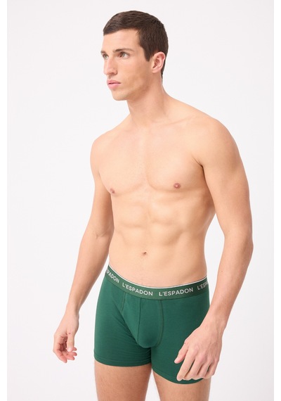 L'espadon Maritime Elite Koleksiyonu Elastik Konforlu Bel Bantlı Çizgili Erkek Trunk Boxer-3240 Yeşil