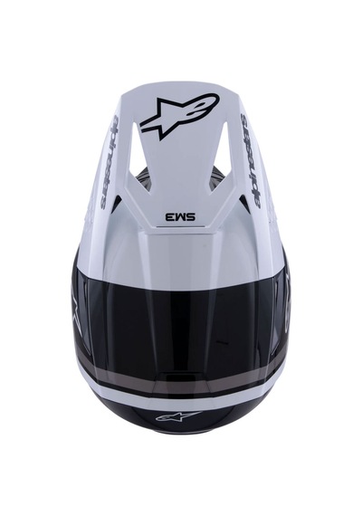 Alpinestars Sm3 Radium Off-road Kaskı Siyah Beyaz Gri Siyah - Beyaz - Gri