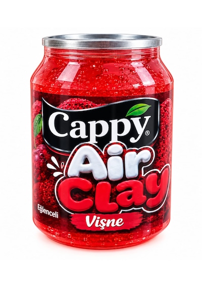 Aır Clay Oyun Jeli Yumuşak Esnek Kolay Şekil Alan Slime 10cm Sukuşi Kırmızı