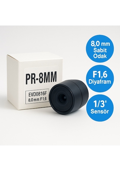 8mm F1.8 Sabit Iris Cctv Güvenlik Kamerası Lensi Sabit Odaklı Mega Pixel Uyumlu Lens