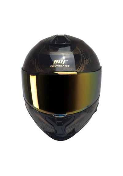 X340 Goldy Motosiklet Kaskı Spoiler Mod Güneş Vizörlü Full Face Kask Çok Renkli