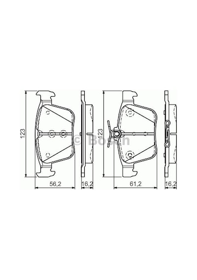 BOSCH 986494659 Fren Balatası Arka Golf Vıı 14- Passat B8 14- Tiguan II 16- Touran III 15- / A3 12- Tt / Ateca 16- / Superb III 15-