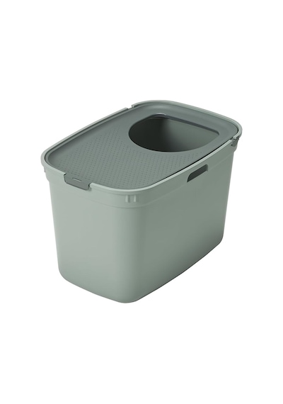 Top Cat Kapalı Kedi Tuvaleti - Gri/koyu Gri 59 Cm