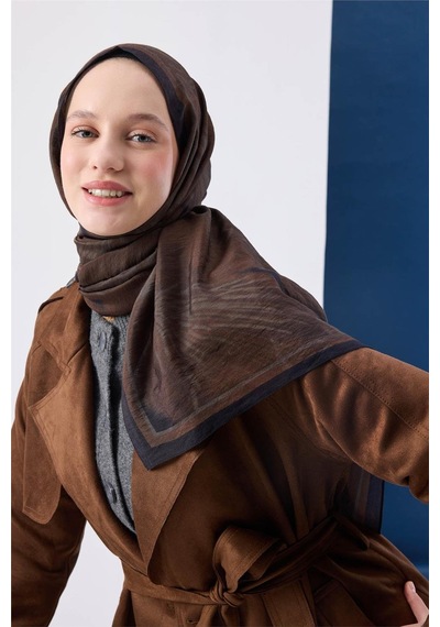 Silk Home Urban Hours Pera Kahverengi Mayda Şal 190 70 Çok Renkli