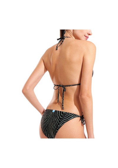 Arena Water Print Triangle Kadın Siyah Yüzücü Bikini 007085506