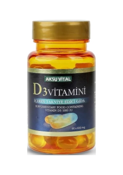Aksu Vital D3 Vitamini 60 Softgel 650 MG