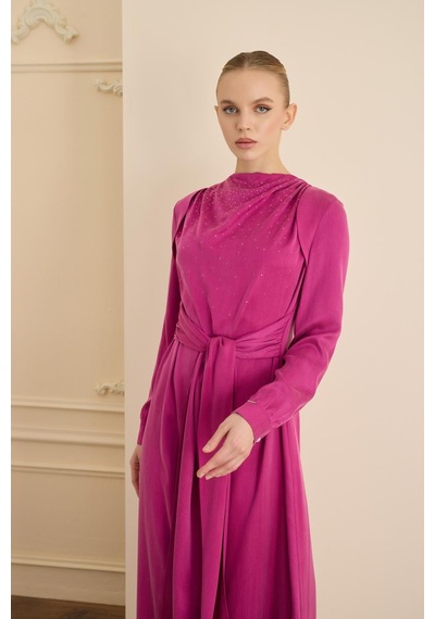 Senna Imelda Dress Fuşya Fuşya