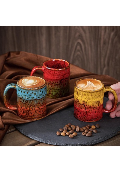 Tr Espresso Bardakları,5oz Espresso Bardak Seti 6 El Yapımı Fırın Sırlı Seramik Espresso Bardakları, Mükemmel S Diğer