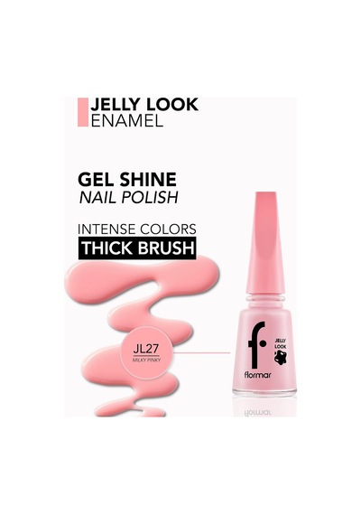 Flormar Jel Görünümlü Parlak Oje Pembe - Jelly Look Nail Enamel - Jl27 Milky Pinky - 86906042