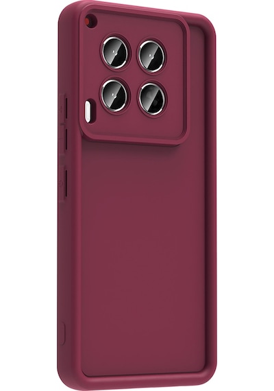 Tecno Camon 30 Kılıf Kamera Korumalı Ananas Kapak - Pembe Pembe Pembe