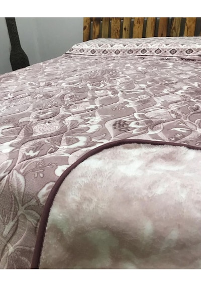 Sarar Çift Kişilik Battaniye 4 Kg Çantali Mürdüm