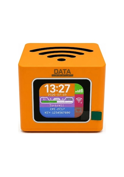 Dataforce Q51 Router 1 Port Dataforce Q51 4g Wıfı 6 Taşınabilir 3000mah.bataryalı Küpmmodem Router