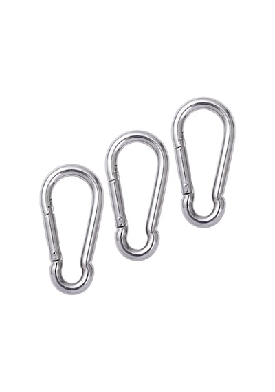 10mm Düz Yaylı Galvanizli Karabina 5 Adet