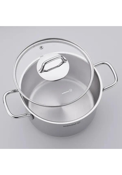 Korkmaz A1658 Perla Basık Tencere 3 Litre 24x6,5 Cm Gümüş